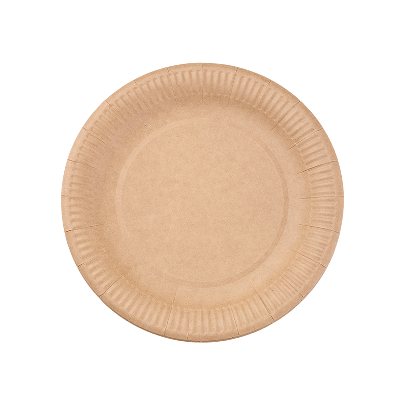 Prato de papel para sobremesa de 7 polegadas - biodegradável