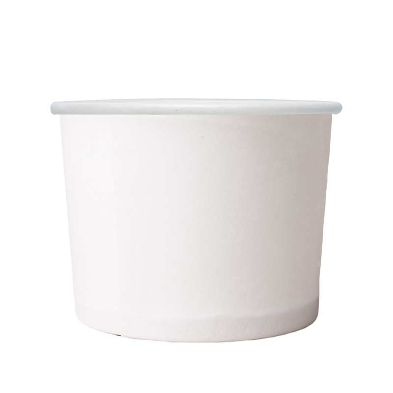 Recipiente de comida para viagem branco